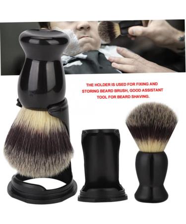Beard Brush Stand Holder | Plastic Shaving Brush & Razor Tool Organizer for Men | Beauty Tools for Wet & Dry Use - Buy Online on GoSupps.com