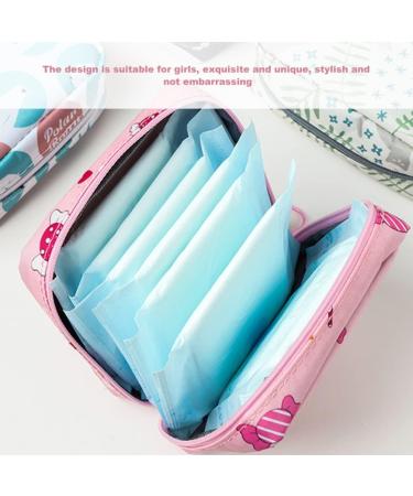 4-Pack Storage Bag for Women's Bandages | Periodica Zip Bags for First Period Gifts | Collectible Pink Bags for Teenage Girls - Buy Online on GoSupps.com