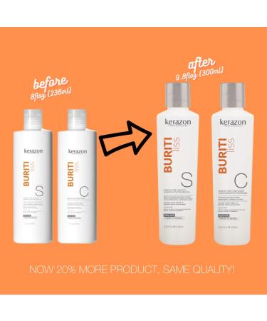 Sulfate Free Anti Frizz Keratin Care Shampoo & Conditioner DUAL Pack - Color Safe | Imported - NEW Packaging - Buy Online on GoSupps.com