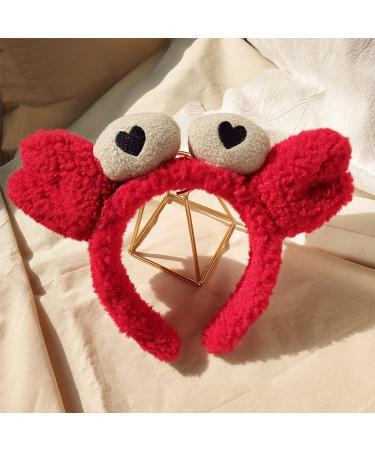 ZHOUMEIWENSP Red Crab Claw Headband for Women & Girls - Facial Spa Hair Band | Makeup & Washing Accessory - Buy Online on GoSupps.com
