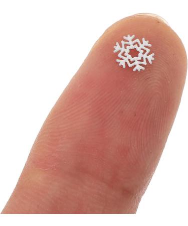  DIYEAH 6 Boxes Mini White Snowflake Nail Art Decorations Glitter Sequins for DIY Manicure Small Nail Accessories for Precise Winter - Buy Online on GoSupps.com