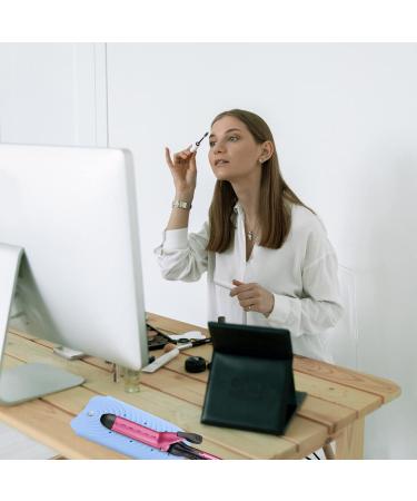 FOMIYES Professional Hair Curler Insulation Mat | Silicone Flat Iron Holder & Travel Storage Bags - Blue - Buy Online on GoSupps.com