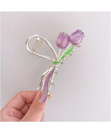 Hair Clip Tulip Design Hair Clips for Thick Hair Claw Clip Hair Clip Hair Clips for Women Claw Clips for Thick Hair Hair Clips - Buy Online on GoSupps.com