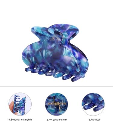 Lurrose Tortoiseshell Hair Claws - Acetate Leaf French Design Clips for Women & Girls - Ponytail Holders (Color 4) - Buy Online on GoSupps.com