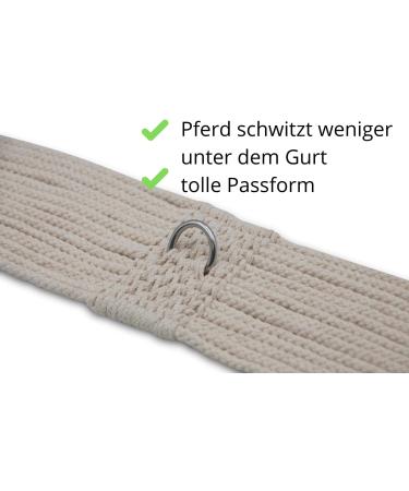 AMKA PRO Dressage Saddle Girth - Natural Cotton Cord Girth 90cm | Premium Quality for Comfortable Riding - Buy Online on GoSupps.com