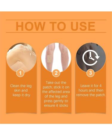 DAPANGGE Turmeric Varicose Vein Patch Turmeric Varicose Vein Patches Varicose Veins Patch Relief Varicose Veins Treatment Patch Naturally Relieves Varicose Veins in Legs and Spiders One Box - Buy Online on GoSupps.com