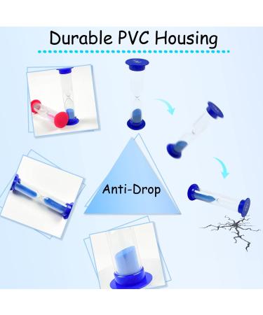 Colorful Hourglass Set for Kids | 6 Timers (30s to 5min) - Fun Timers for Toothbrushing Kitchen & Office Decor - Buy Online on GoSupps.com