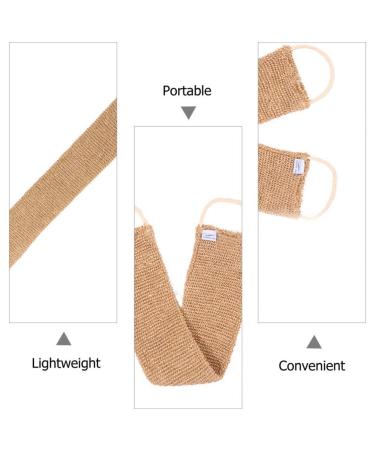 Lurrose 2pcs Ramie Jute Body Scrubber Belt - Exfoliating Back Scrubber for Bath Shower - Home Travel SPA Essential - Buy Online on GoSupps.com