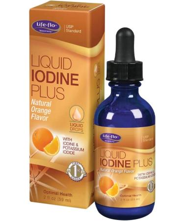 Life-flo Liquid Iodine Plus - Natural Orange Flavor 2 fl oz | Boost Iodine Levels - Buy Online on GoSupps.com
