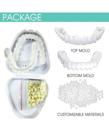 Brightviee Artificial Teeth Veneers - Cosmetic Tooth Whitening & Temporary Dentures for Perfect Smile | Unisex 1 Pair - Buy Online on GoSupps.com