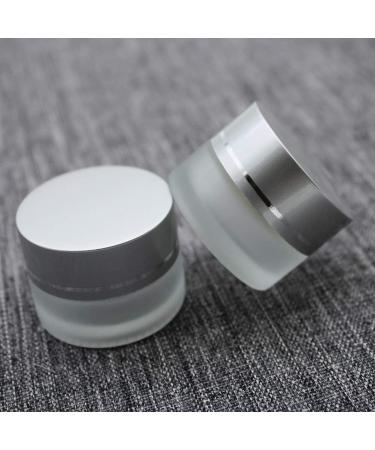 Kingyh 6-Piece Mattlas Cream Can Set - 5ml Mini Glass Containers with Screw Caps for Travel & Home Storage | Perfect for Cosmetics Creams Lotions Oils & Powders - Matte White - Buy Online on GoSupps.com