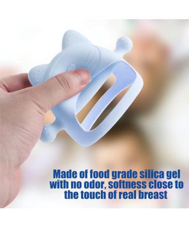 Puphutu Baby Teether - Silicone Teething Toy 3 Pack for Infants (Blue Green Yellow) - Buy Online on GoSupps.com