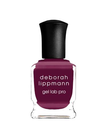 Deborah Lippmann Gel Lab Pro Nail Polish | Treatment Enriched for Health, Wear, and Shine | No Animal Testing, 10 Free, Vegan | Red and Purple Colors Love Yourself - full coverage plum crème