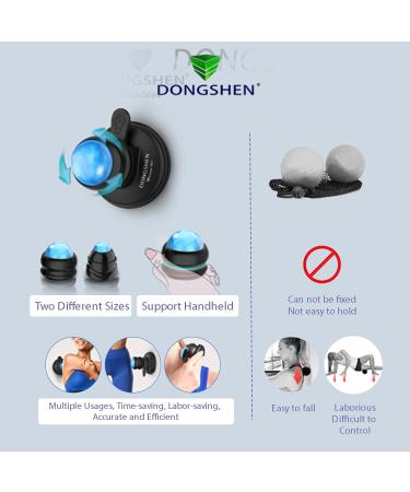 DONGSHEN Manual Massage Balls Set - Mountable Lacrosse Ball for Deep Tissue Trigger Point Massager - Ideal for Back, Neck, Foot, Calf, Leg, Arm - 1 Pack - Buy Online on GoSupps.com