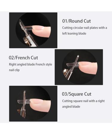VENLADYS Stainless Steel False Nail Trimmer Acrylic Nail Tips Clipper/Edge Cutter Cutter Tool for Nail Manicure Pedicure Home Nail Art Design DIY - Buy Online on GoSupps.com