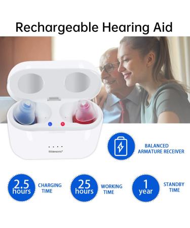 Mirasing Rechargeable Hearing Aids for Seniors & Adults with Noise Cancelling - Portable Charging Case Included - Buy Online on GoSupps.com