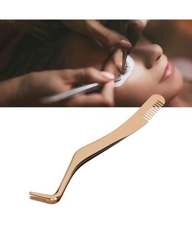 Eyeline Angled Stainless Steel Tweezers - 2-in-1 Eyelash Extension Applicator for Volume & Classic Lashes - Buy Online on GoSupps.com
