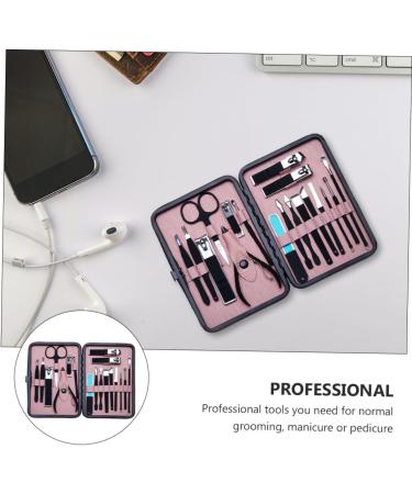Ipetboom 1 Nail Set Nail Grooming Kit Nail Tools for Nail Art Nail Scraper Nail Stamping Polish Thick Nail Trimmer Nail Kits Cuticle Stainless Steel Pink Spatula Cosmetic - Buy Online on GoSupps.com