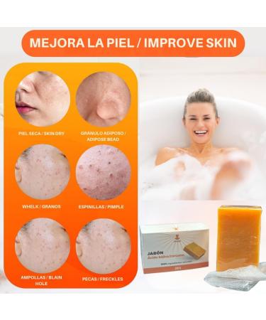  Snadi Kojic Acid & Turmeric Soap | 200g | 100% Natural | Brightening & Anti-Spots | Brightens Skin | Evens Complexion | Reduces Dark Spots Melasma & Scars - Buy Online on GoSupps.com