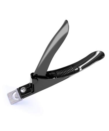 MelodySusie Nail Clippers Manicure Tip Cutter Cutter for Artificial Nails Gel Nails Fingernails False Nails Black