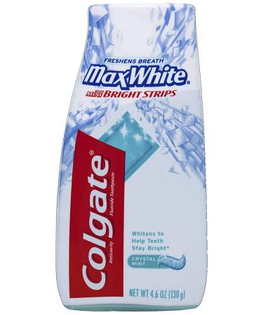 Colgate MaxWhite Toothpaste With Mini Bright Strips Crystal Mint 4.60 oz - Buy Online on GoSupps.com