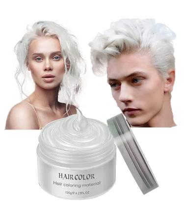 Acosexy White Temporary Hair Dye Color Wax 4.23oz - Natural Hair Spray for Kids Halloween Cosplay - Buy Online on GoSupps.com