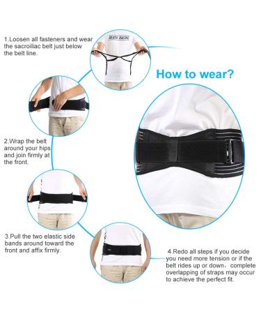 EJoyous Pelvic Belt for Women | Pregnancy & Iliosacral Support | Symphysis & Sacroiliac Joint Relief - Buy Online on GoSupps.com