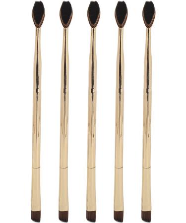Toothbrush Brush Soft Hair Gold Electroplating Handle Double Ended Makeup Eyebrow Brush Multiple Use for BB Cream Brow Powder Ergonomic Handle Makeup Brush Set with - Buy Online on GoSupps.com