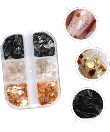  Healvian Healvian 5 Dozen Nail Decorations Manicure Supply DIY Mica Slice Glitter Decor Nail Art Flake Bling Decor Nail Polish Nail Gel Manicure Decoration Nail Art Jewelry Mica Slice - Buy Online on GoSupps.com