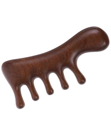 minkissy Scalp Comb Scalp Massage Comb Sandalwood Scalp Stimulators Comb Wooden Wide Tooth Comb for Women
