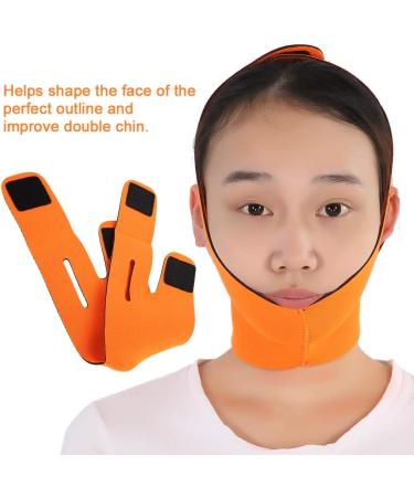 Facial Slimming Mask Face Bandage Nylon And Polyester for Face Care Thin Neck Facelift Double Chin for Women(Orange) - Buy Online on GoSupps.com