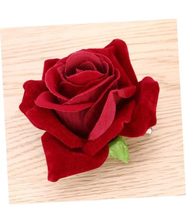 VALICLUD 2 1 rose flower hair clip rose flower hair pins Rose Flower Hair Comb Rose Hair Clip mexican hair accessories Rose Flower Hairpin rose pin bohemian wedding suit bridegroom Rosso - Buy Online on GoSupps.com