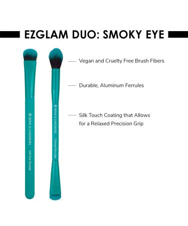 MODA EZGlam Duo Smoky Eye Makeup Brush Kit - Perfect for Flawless Eyeshadow Application | International Shipping Available - Buy Online on GoSupps.com