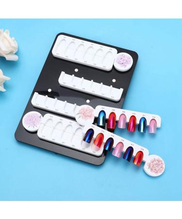 Compact and Portable Nail Polish Color Card Practical Easy to Operate Color Card Good Suction Power for Home DIY