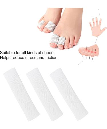 3pcs XL Toe Tubes Sleeves - Free Cut Toe Separator Protector for Calluses Corns & Blisters | Finger Tube for Pain Relief - Buy Online on GoSupps.com