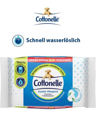 Cottonelle Wet Toilet Paper - Clean Nourishing Micellar Water & Cotton Fragrance - Maxi Pack 6x84 | International Shipping Available - Buy Online on GoSupps.com