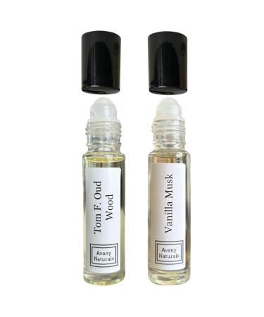 Perfume Sampler Set Woman - Perfumed Body Oil Mini Perfume Rollerball Fragrance Oil Small Perfume Samples Travel Size Cologne 2 pc Duo (Set #12)