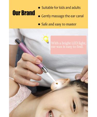 Buy Ear Wax Removal Tool with LED Light - Updated Safe Ear Cleaning Kit Non-Slip Design BPA Free - Two Pink - Buy Online on GoSupps.com