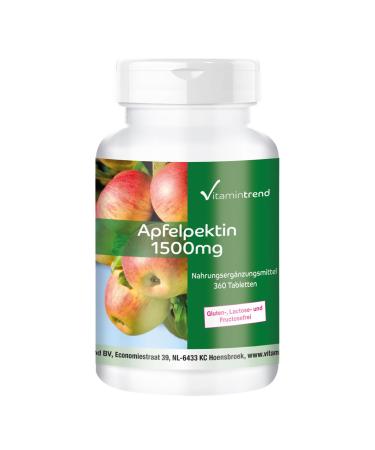Apple pectin 1500mg - 360 tablets - vegan - natural fiber | Vitamintrend  - Buy Online on GoSupps.com