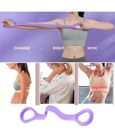 Figure 8 Fitness Resistance Band - Arm and Back Training Elastic Ropes for Pure Barre Workout | Chest, Arm, and Shoulder Stretch Bands - Ideal for Physical Therapy, Yoga, Pilates, and Stretching - Buy Online on GoSupps.com