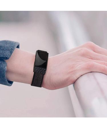 Adjustable Nylon Bands for Fitbit Charge 4/3/3 SE - Soft Breathable Sport Replacement Wristbands in Black Sand, Pink Sand, Seashell - Buy Online on GoSupps.com