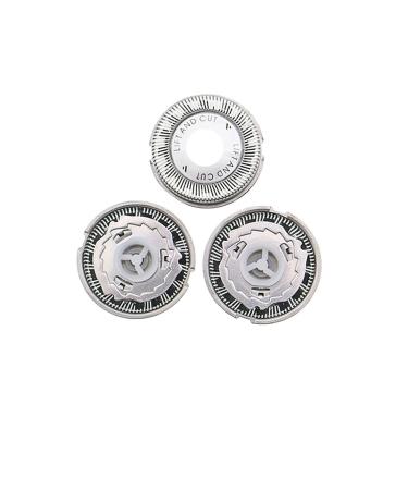 Lot De 3 T tes De Rasoir De Rechange HQ HS HP YQ Series Compatibles Avec Les Rasoirs Philips HQ3 HQ4 HQ46 HQ55 HQ56 HQ300 HQ6 HQ916 YQ6008 Et YQ6108(HQ3-white)