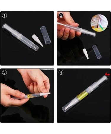 Kalolary 15Pack 3ML Nail Oil Pen Container with Brush Tip Empty Cuticle Oil Lip Gloss Container Applicators Eyelash Growth Liquid Tube with 5PCS Transfer Pipettes - Buy Online on GoSupps.com