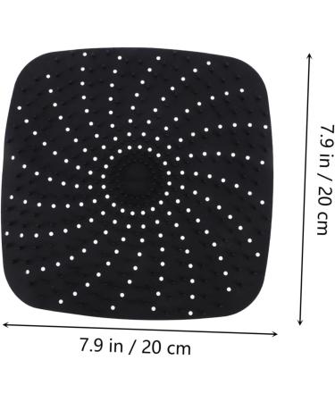 COLLBATH 2pcs Air Fryer Liner Air Fryers Airfryer Raised Silicone Air Fryer Mats Barbecue Mat Non Stick Black 20X20X1CM - Buy Online on GoSupps.com