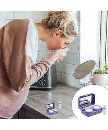 Shop HOMFANSEC Multicolored 3-Part Contact Lens Case + Solution Bottle | Ocean Tides Design - Perfect Storage Set for All Your Contact Lens Needs! - Buy Online on GoSupps.com