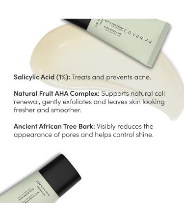 Cover FX Travel Size Mattifying Primer 0.5 Fl Oz - Reduce Pores & Control Shine for Acne Prone Skin - Buy Online on GoSupps.com