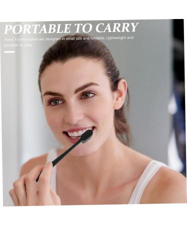 Buy Healvian Soft Toothbrush for Kids - Foldable Black Toothbrush with Extra Soft Bristles (1 Pack) - Ideal Children's Oral Care - Buy Online on GoSupps.com