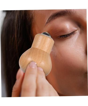 minkissy 2pcs Massager Tool Bulbs Walker Face Roller for Women Wooden Massage Roller Face Puffiness Roller Eye Care Massage Roller Massage Roller for Face Eye Roller Light Bulb Ball Beech 5.00X4.00X2.00CM As Shown - Buy Online on GoSupps.com