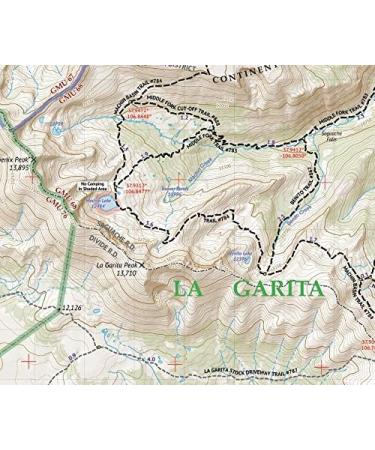 La Garita Wilderness Topographic Hiking Map - Colorado Trail Maps 2019 - Buy Online on GoSupps.com