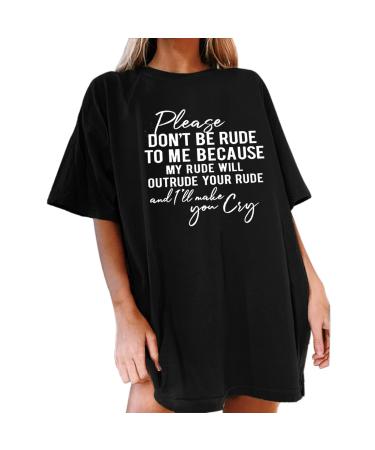 Oversized T-Shirts for Women Vintage, Women Boyfriend Baggy Crewneck T-Shirt Short Sleeve Skull Graphic Tee Cute Tops A-01-2-black Small